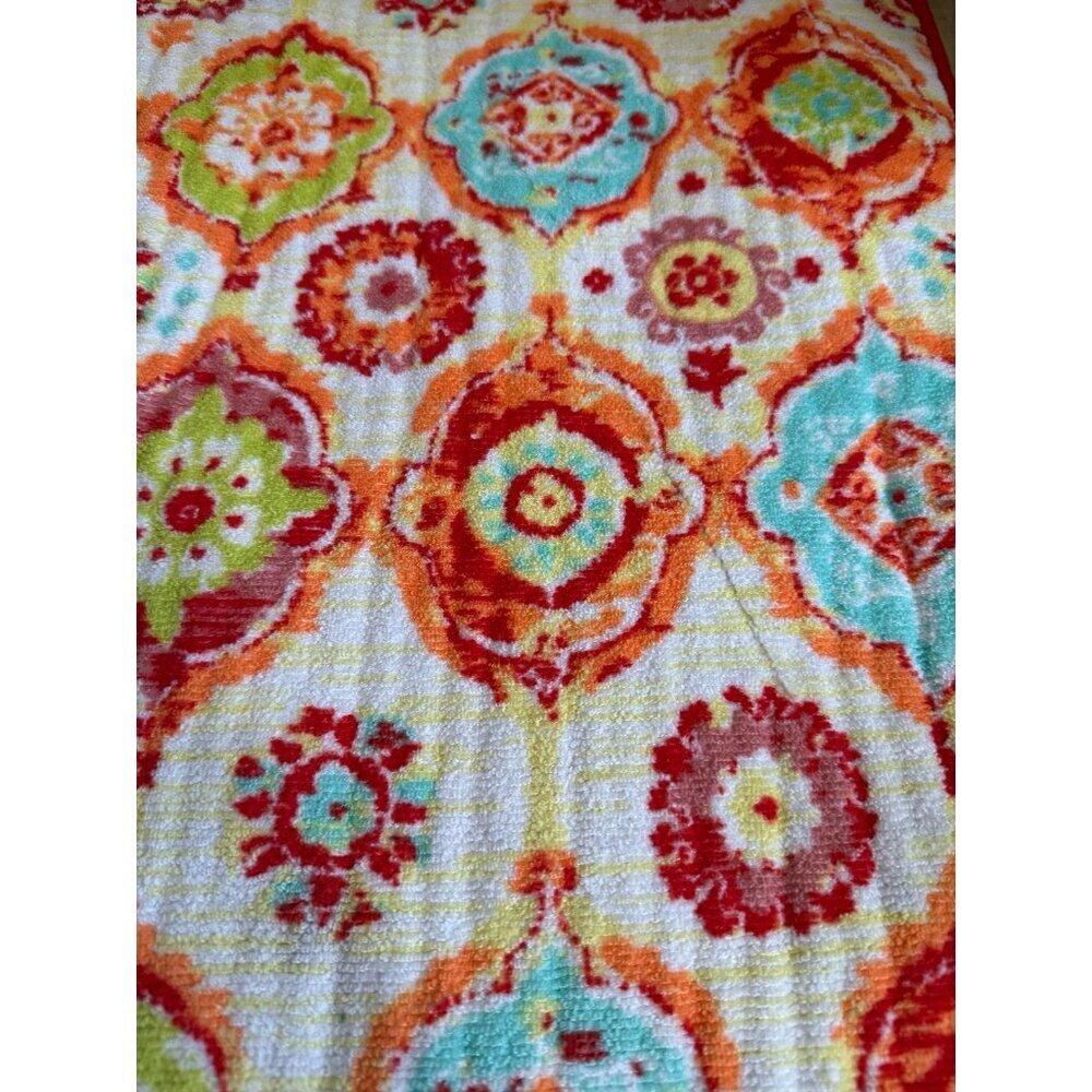 Fiesta Colorful Floral Kitchen or Bath Mat - Picture 4 of 9